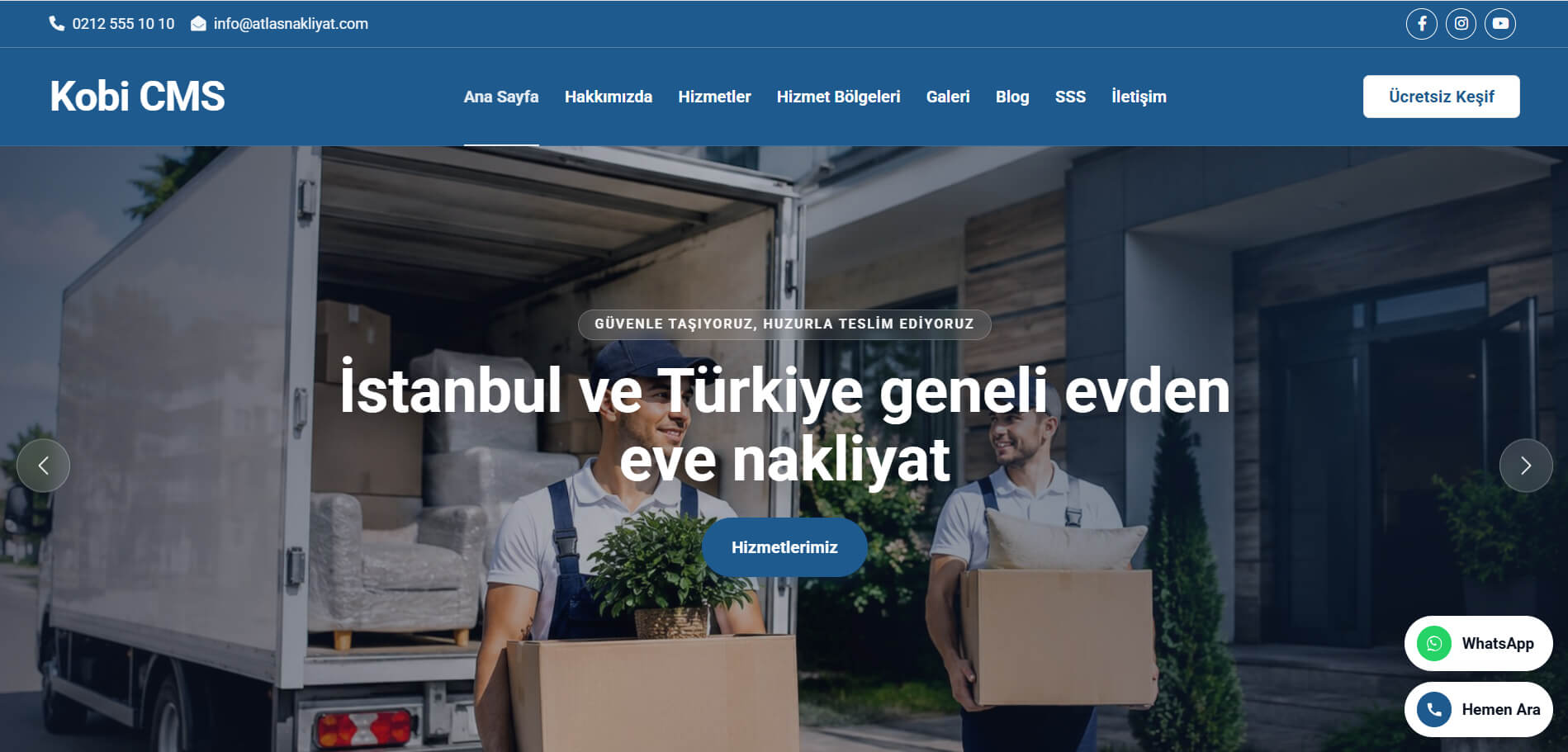 Evden Eve Nakliyat Web Sitesi Tasarımı