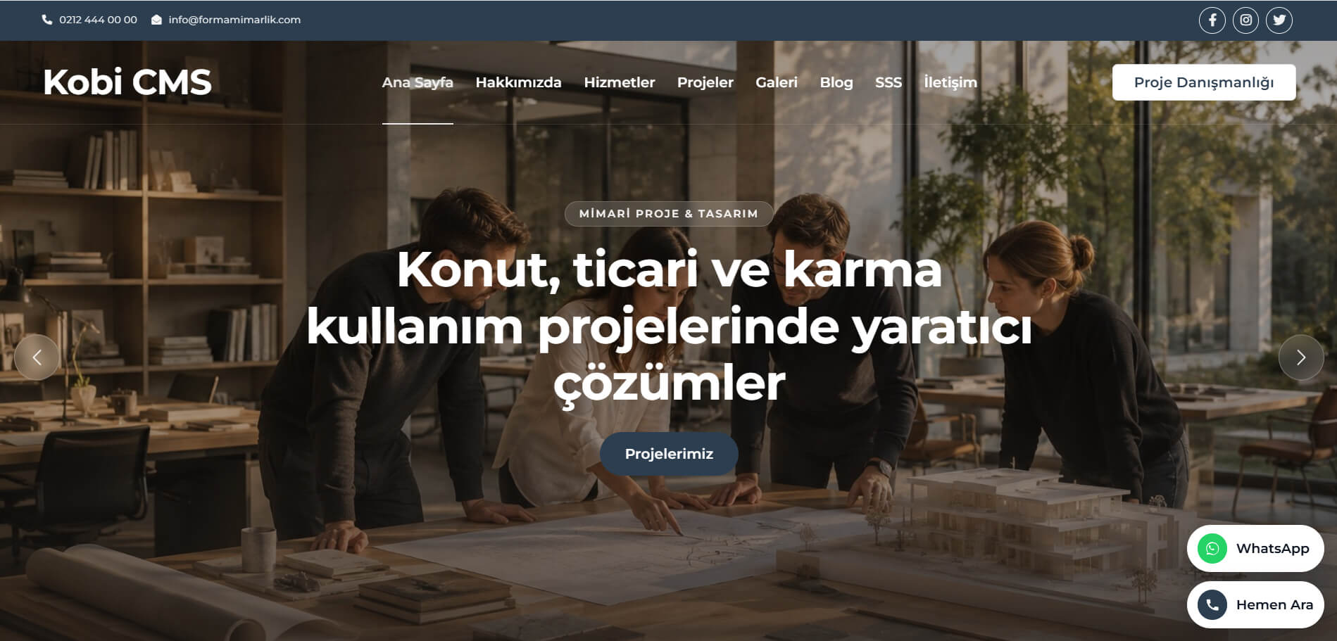 Mimarlık Ofisi Web Sitesi Tasarımı